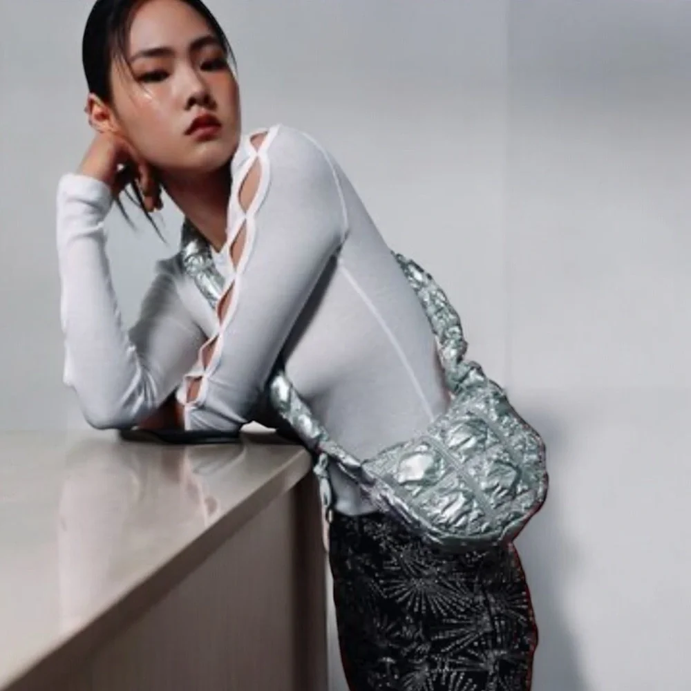 Authentic CARLYN Mini Poing Casual Style Unisex SILVER Nylon Streetwear … - Picture 4 of 16